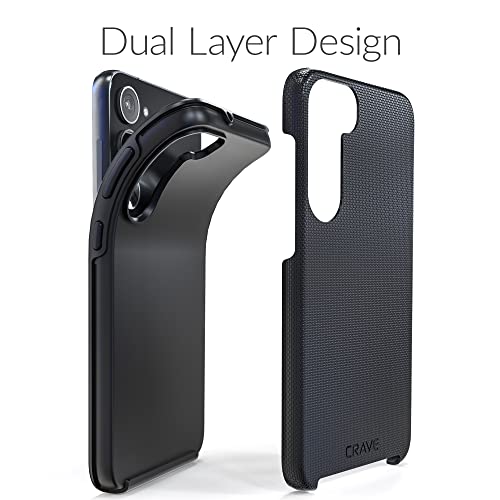 Image of Crave for Samsung Galaxy S23 Plus Case, Shockproof Protection Dual Layer Case for Samsung Galaxy S23 Plus (6.6 inch) - Black