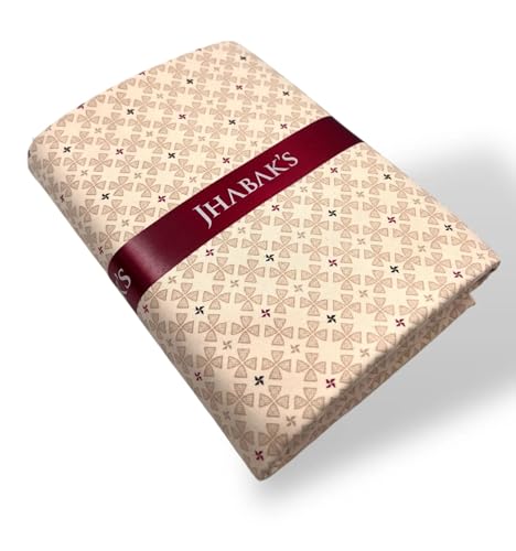 Image of JHABAK'S Unstitched Print Shirt Fabric for Men - Polycotton Material - 2.25 Meter Shirt Piece Cloth - 145