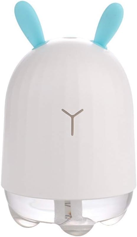 Air Humidifier, 200ml Quiet And Small Ultrasonic Humidifier For Bedroom Nightstand, Space-Saving, Auto Shut Off (Color : Blue)