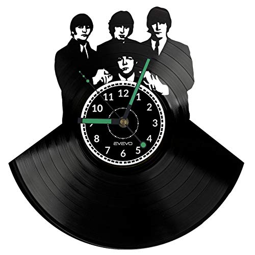 EVEVO Beatles Horloges Murales Disque Vinyle Disques Vinyliques Horloges Murales Vinyle Record Mur l’horloge Créatif… - Les Beatles, Paul McCartney, John Lennon, RIngo Starr, George Harrison EVEVO Beatles Horloges Murales Disque Vinyle Disques Vinyliques Horloges Murales Vinyle Record Mur l'horloge Créatif… – Image 4