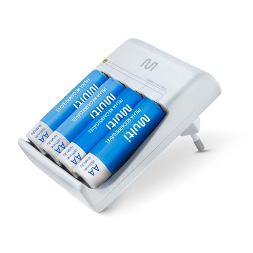 Carregador De Pilhas Multilaser AA/AAA + 4 Pilhas Aa 2500Mah - CB054