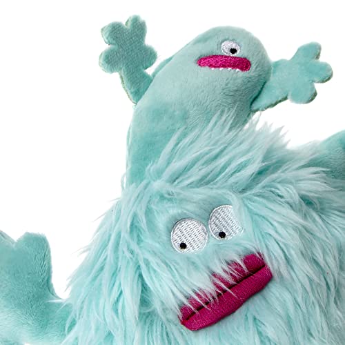 Image of goDog PlayClean Germs Squeaky Plush Dog Toy with Odor-Eliminating Essential Oils, Chew Guard Technology - Seafoam, Small