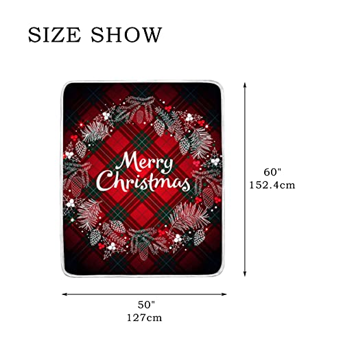 Blanket Soft Warm Christmas Buffalo Tartan Blankets Throw For Bed Couch Sofa Car Lightweight Travelling Camping For Kids Boys Women 60 X 50 Inch #TOP5