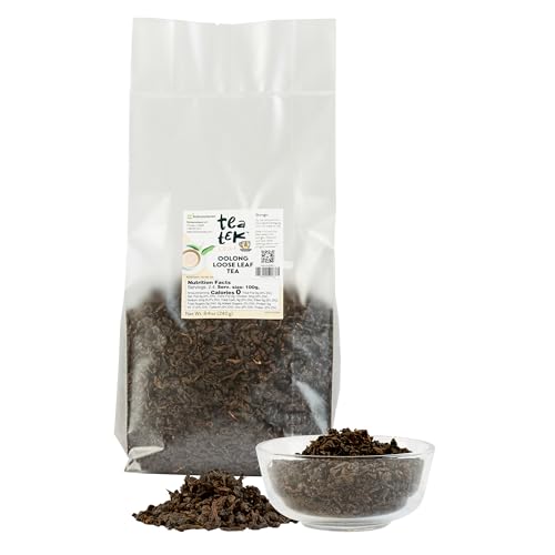 Tea Tek 8.4 Ounce Loose Oolong Tea 1 Count Premium Quality Edible Oolong Tea Leaves - Long Lasting Freshness, Loose Leaf Pouch, Pure And Simple Ingredients, Edible, Easy Storage