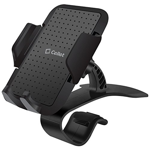 Cellet Universal Dashboard Phone Mount Smartphone Holder Clip w/ 360 Degree Rotation Compatible