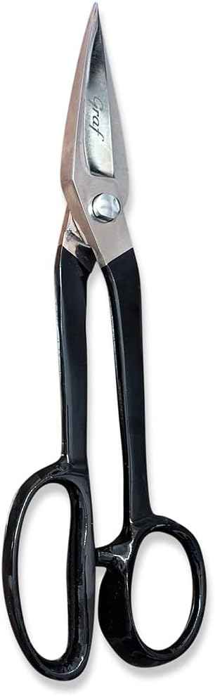 Graf Professional 12" Heavy Duty Pattern Making Snips Cutting Shears Scissors Manila Paper Design Black