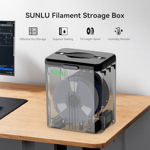 Image of SUNLU Filament Dry Box - 3KG Filament Storage Box with Hygrometer