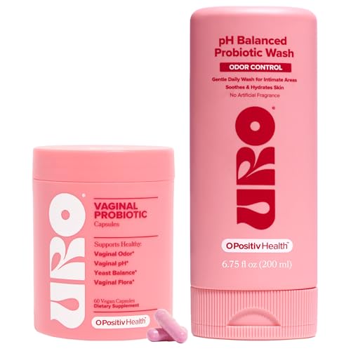 URO Vaginal Probiotic and URO pH Balanced Probiotic Wash Bundle