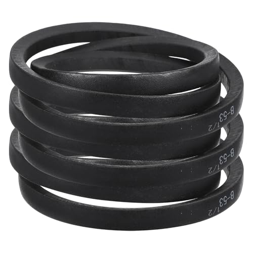 Image of uxcell 3 Pack B53 Classic Wrapped V-Belt, 56 inch Outside Circumference Wrapped Industrial Rubber V-Belt B Profile V-Belt for Industrial Machinery Equipment, Black