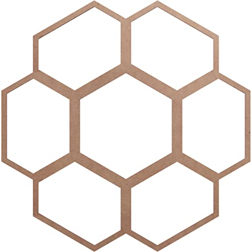 Image of Ekena Millwork 28 inchOD x 9 7 /8 inchID x 3 /8 inchT Florin Wood Fretwork Pierced Ceiling Medallion, Wood (Paint Grade)