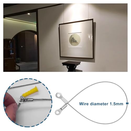 SG Store 20PCS Door Limiter Rope 304 Stainless Steel Door Restraint Line for Cabinet Door Closet Door Wardrobe Door Silver - Image 3
