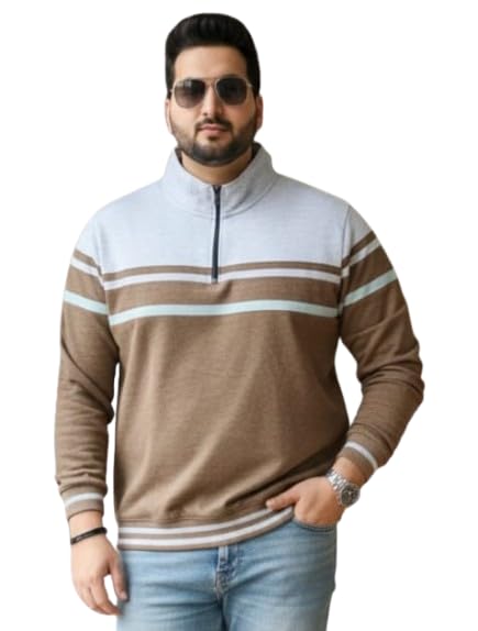 austivo Men Colourblock Blue Winter Sweatshirt-picture-54