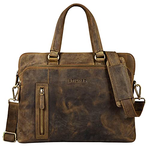 Mallette de prof cuir femme STILORD Lory | Le charme du vintage au travail