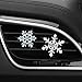 Lagnlnaoy Snowflake Car Air Vent Clips, Crystal Rhinestone Car Accessories, Blue and Silver, Set of 3 Gifts for ladies and mothers
