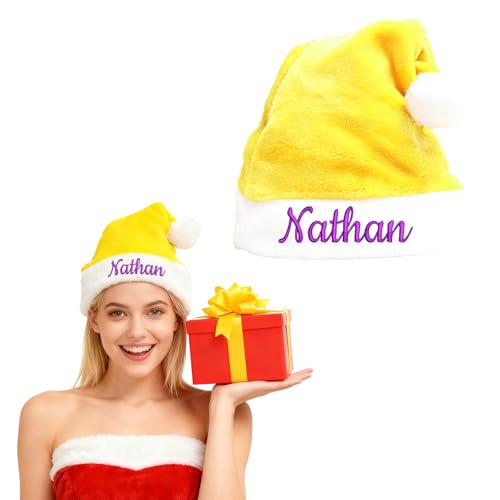 Generisch Personalisierte Weihnachtsmütze Mit Namensstickerei -...