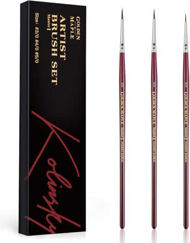 Golden Maple Kolinsky Sable Brushes
