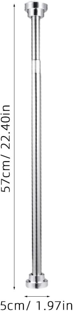 Cabilock Telescopic Clothes Drying Rack Extendable Shower Curtain Rod Spring Tension Rod Stainless Steel