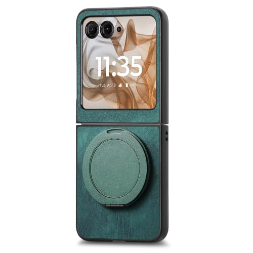 For Motorola Razr 70 Ultra/70 Plus/70 �p�P�[�X�A�w��h�~�T�|�[�g�Ԏ��C�J�o�[�t�� PU ���U�[�V�F��