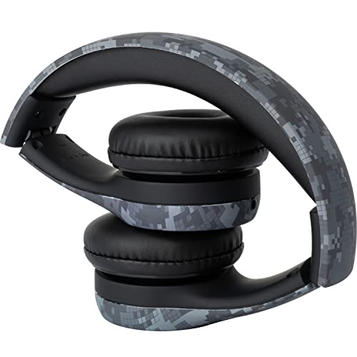 Image of Snug Play+ Kids Headphones - Volume Limited 93dB for Safe Listening - Foldable, Durable Headphones for Toddlers, Boys & Girls - Tangle-Free Cord - Ideal for Travel, School, Tablets - Black Digi Camo