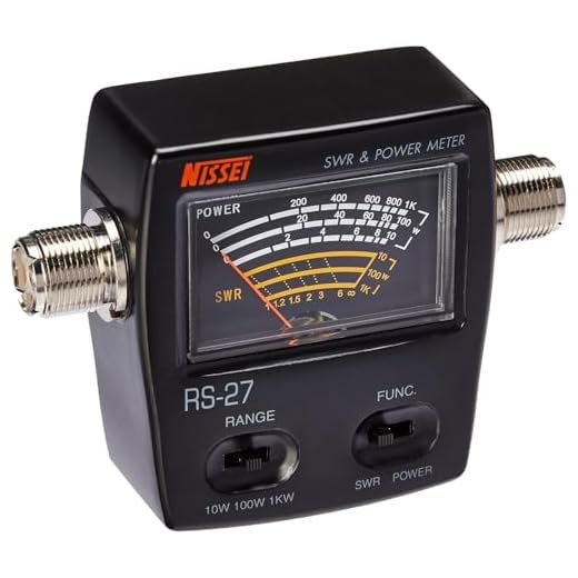 Fumei RS-27 26-30Mhz CB Band 10/100/1000W Power Range SWR/Watt Meter for CB Ham Radio
