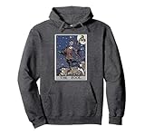 The Fool Tarot Card Gothic Halloween Creepy Court Jester Pullover Hoodie