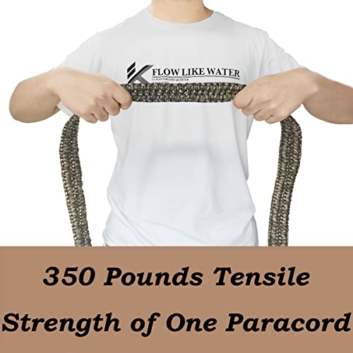 2 Pack Tactical Paracord Belt,Adjustable Waist Belt With Stainless Steel Buckle For Men,Hand Made Survival Woven Belt For Camping,Hunting, Hiking, Outdoor Survival Accessories,Gift For Man,47Inch #TOP5