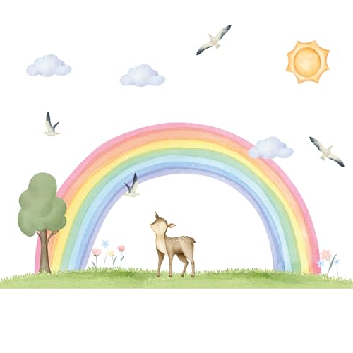 Vinilo decorativo Boho Woodland Rainbow mediano miniatura 3
