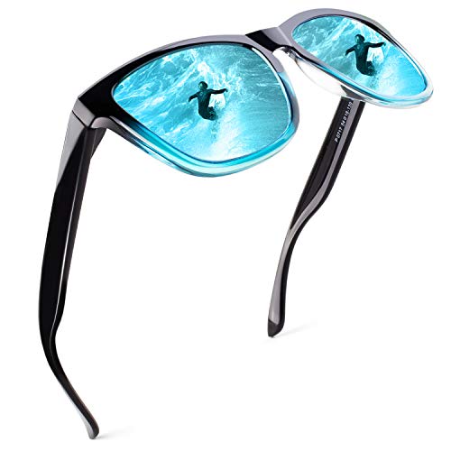 Sunier Square Frame Polarized Sunglasses SR003