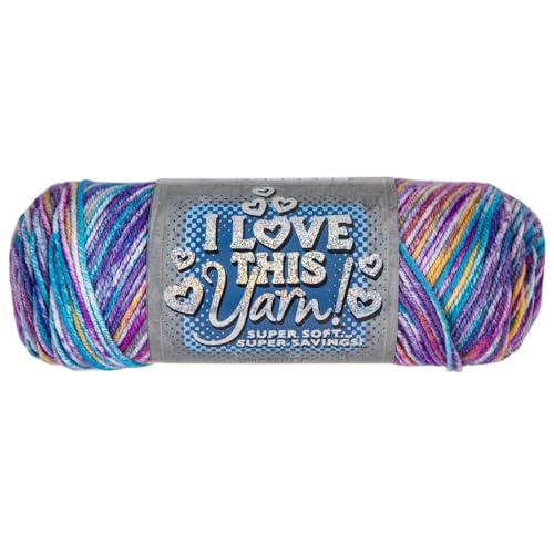 Image of Hobby Lobby Print I Love This Yarn, 442 Paint Party, Set of 2 | 4 Medium Weight, 252 Yards Per Skein