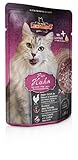  Leonardo Nassfutter für Katzen im Frischebeutel, Hühnchen pur, 16x85g