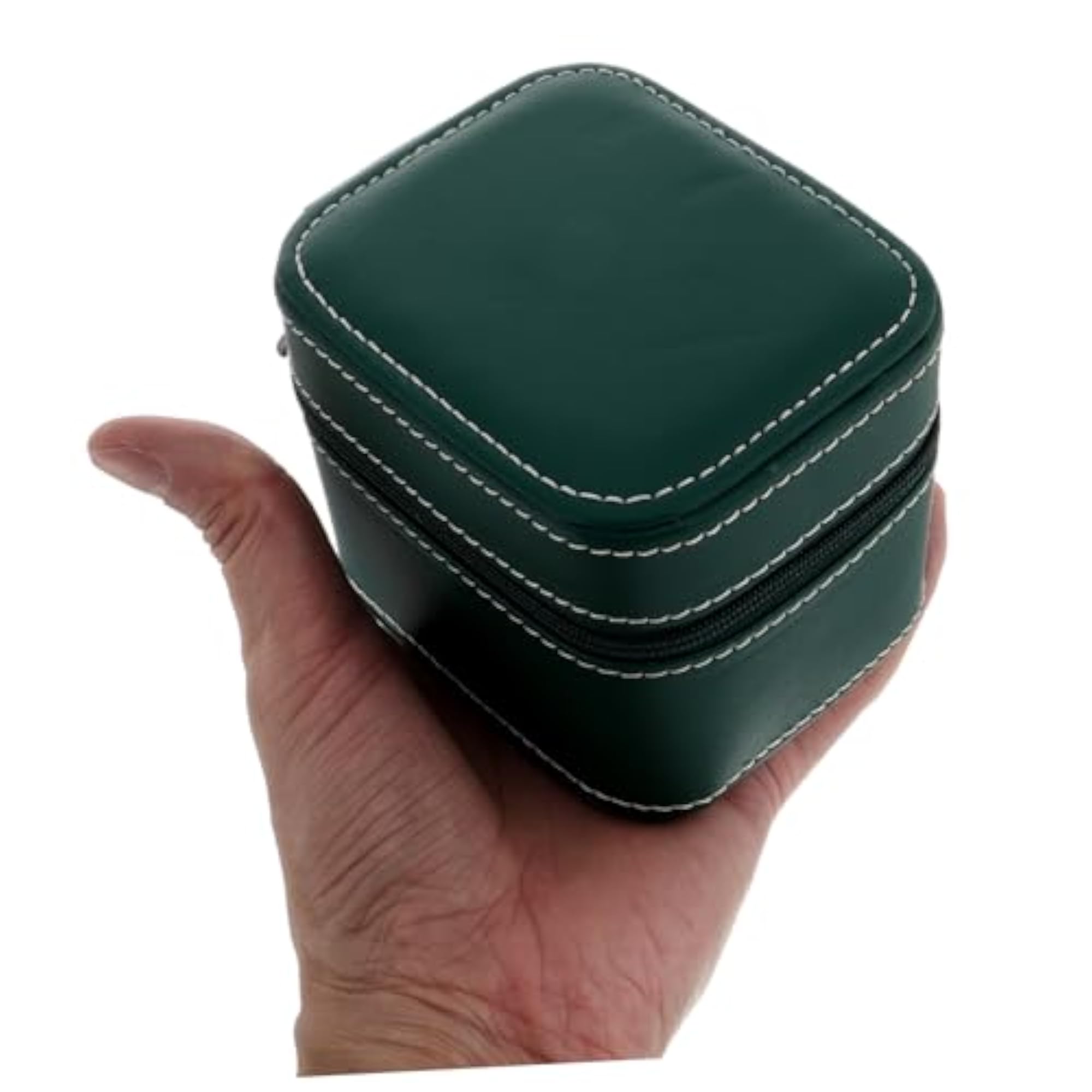 Compact Zipper Luxury Watch Box Portable Organizer