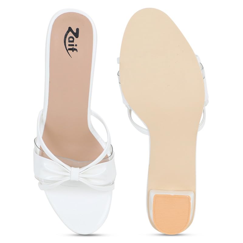 Image of ZAIF women fancy block heel footwear stylish sandal (73)