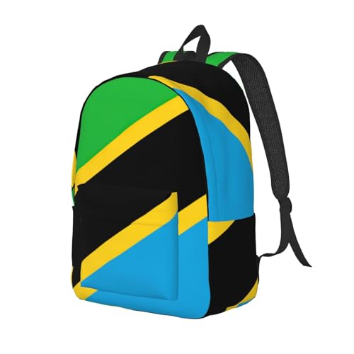 Sac à dos en toile drapeau de Tanzanie WURTON pour rando et travail - 2