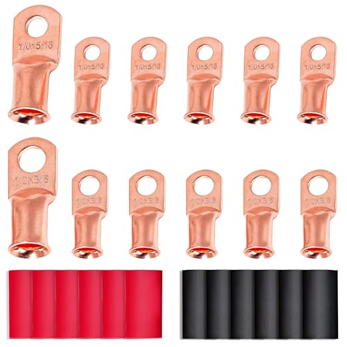 Cosses à anneau 1/0 Gauge pour batterie de bateau marine et véhicule électrique