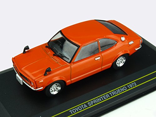 Toyota Sprinter Trueno 1972 orange Premier au 1/43 aux finitions historiques précises