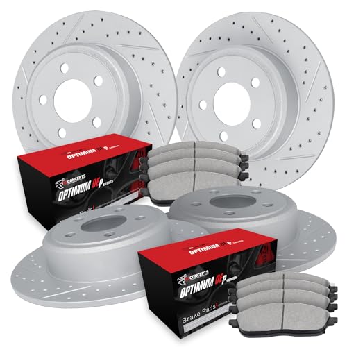 Image of R1 Concepts Front and Rear Brake Kit Fits 2017 Mercedes-Benz GLS350d