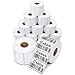 Aegis Adhesives - 2 ¼” X 1 ¼” Direct Thermal Labels for UPC Barcodes, Address, Perforated & Compatible with Rollo Label Printer & Zebra Desktop Printers (12 Rolls, 1000/Roll)