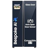 Samsung 653 Liters Bespoke Convertible 5 in 1 Side by Side Refrigerator (Clean Navy, RS76CB81A341)