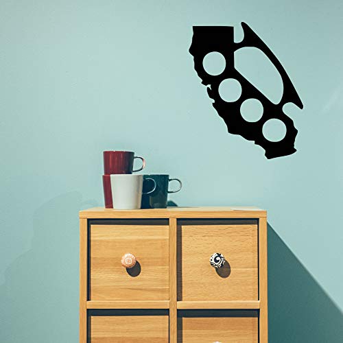 Image of GADGETS WRAP Wall Decals Vinyl Wall Stickers Knuckles Spikes Combat Knuckles Graphic 29 CM (Knuckle Duster)
