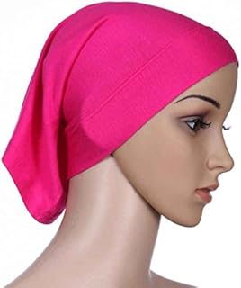 Bobury Women Headscarf Elastic Sweat Absorbent Cotton Underscarf Hijab Tube Cap
