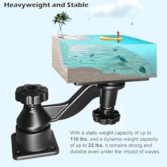 All Aluminum Fish Finder Mount with Reinforced Arm