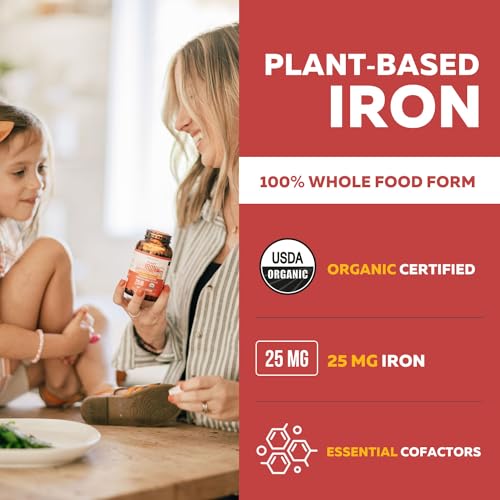 image for Triquetra Health Organic Iron Supplement | Whole Food Mineral & Cofact