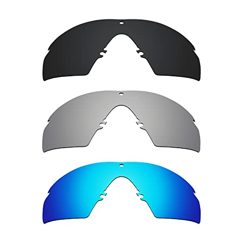 Image of Alphax Polarized Replacement Lenses for Oakley Si M Frame 3.0 OO9146 Sunglasses - Glare Reduction | Precision Cutting