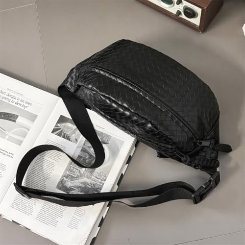 Image of Leather Chest Bag for Women, Crossbody Belt Bag Fanny Pack Purse Fashionable Waist Bags Handbag for Everyday Use Trip Walking Hiking
