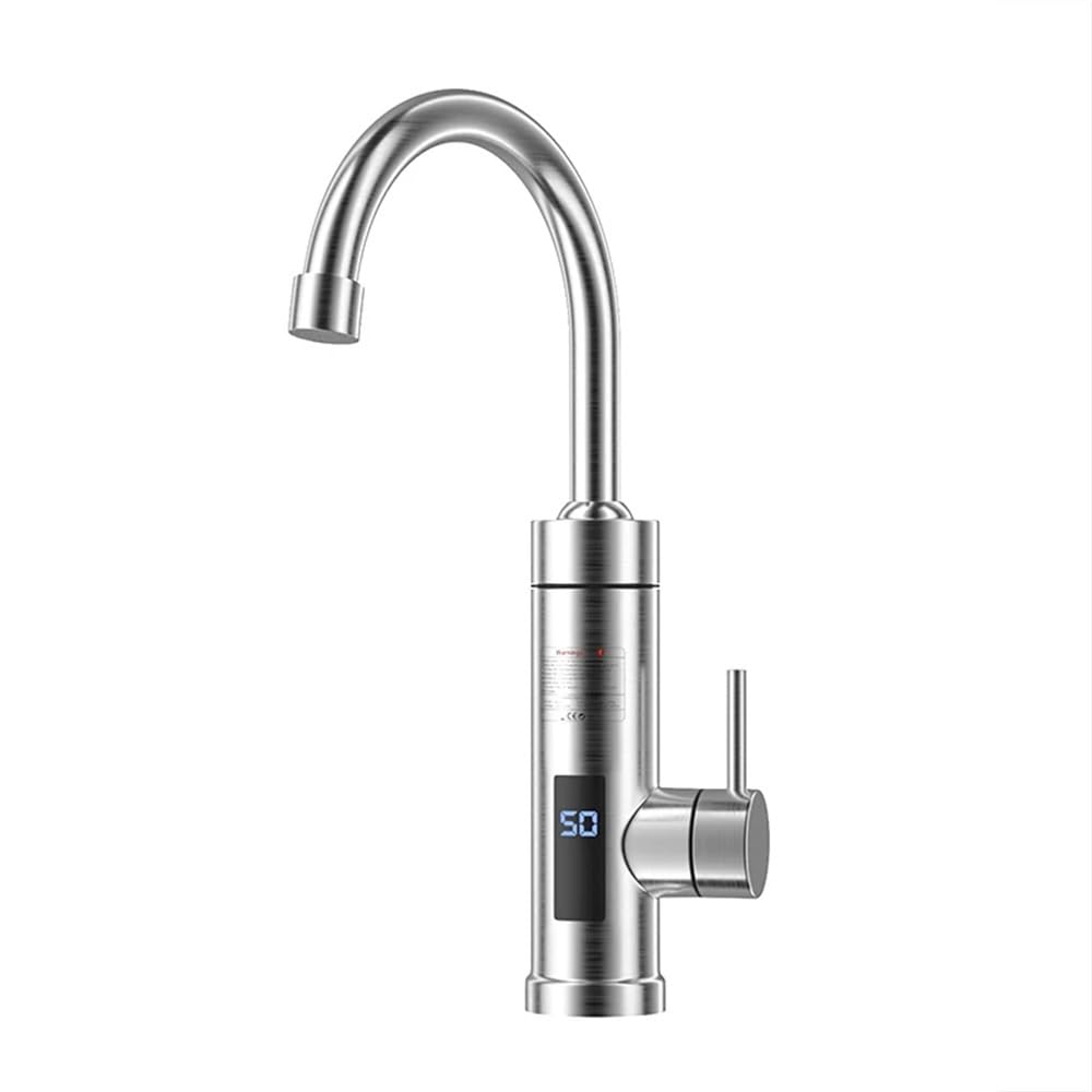 Chauffe-eau instantané de robinet en inox à double fonction eau chaude et froide