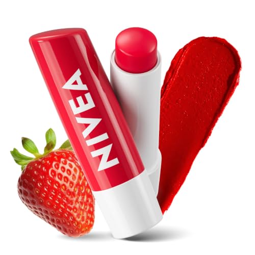Strawberry Shine Lip Balm 4.8gm | With Vit C, E & Shea Butter| Red Tint