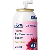 Tork Lufterfrischer Spray mit Blütenduft A1, Frischeduft, 12 Flaschen, 236052