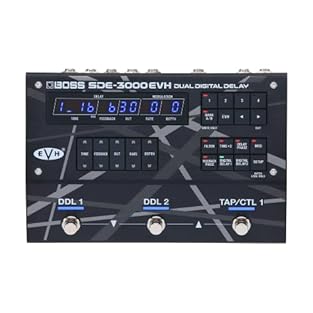 Dual digital delay pedal with retro billboard controls External Pedal Sockets Send/Return EVH Presets Pedal