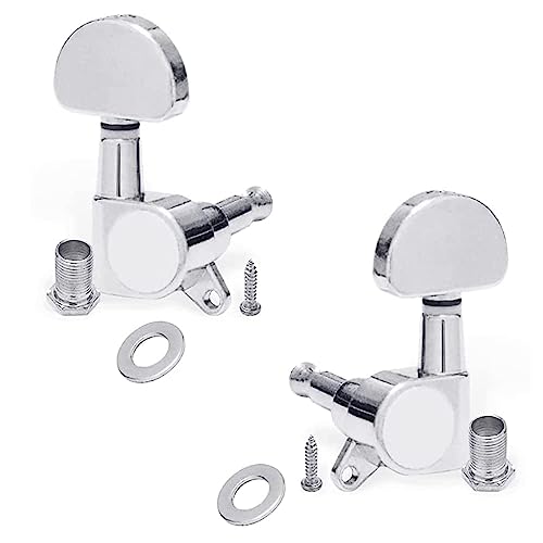 MUSTANG 1 Left + 1 Right Sealed Guitar Tuning Pegs for Acoustic &...