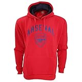 Arsenal Sudadera con Capucha, Escudo, Hombre, Hombre, Color Rojo - Rosso, tamaño Small